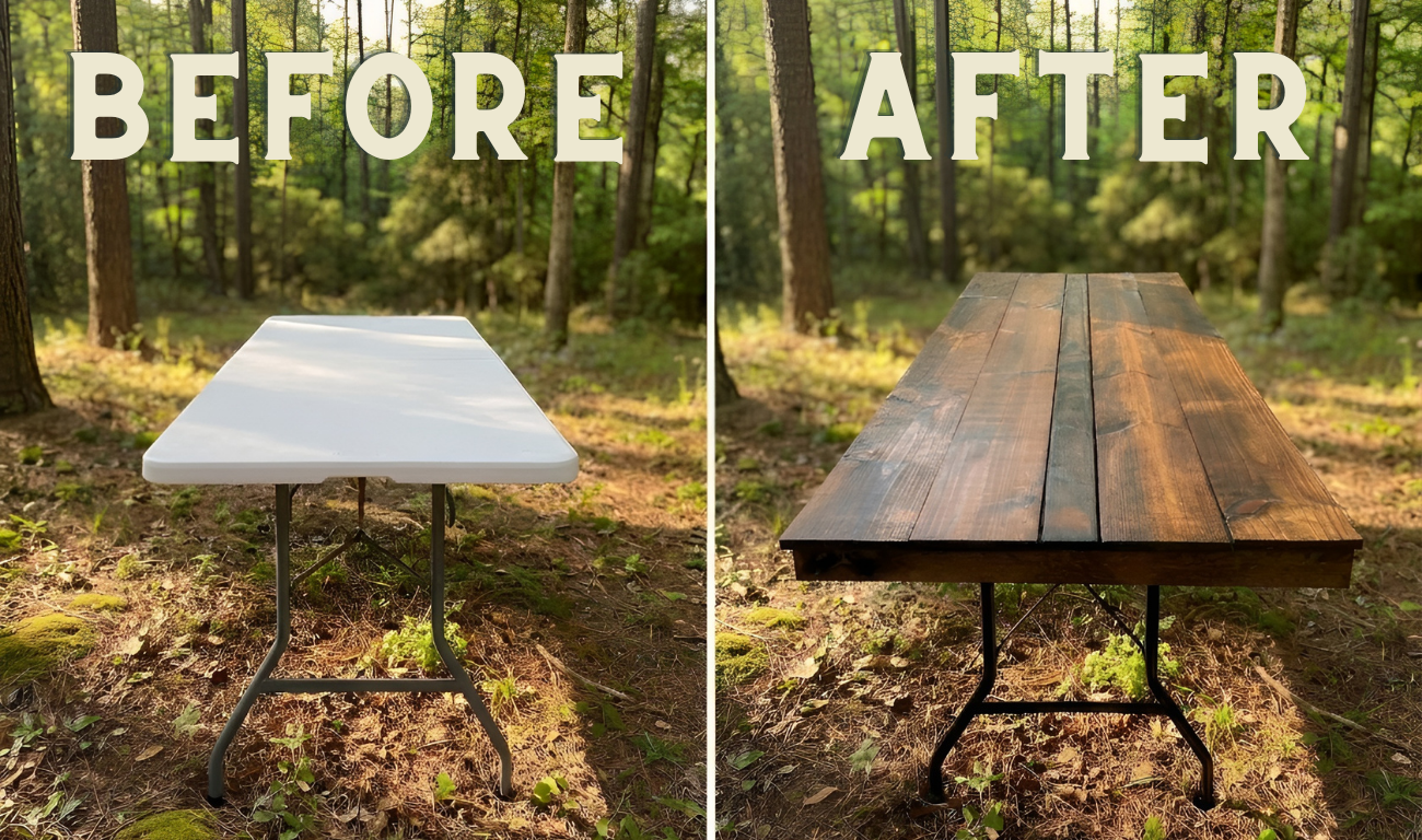 Before and after table transformation